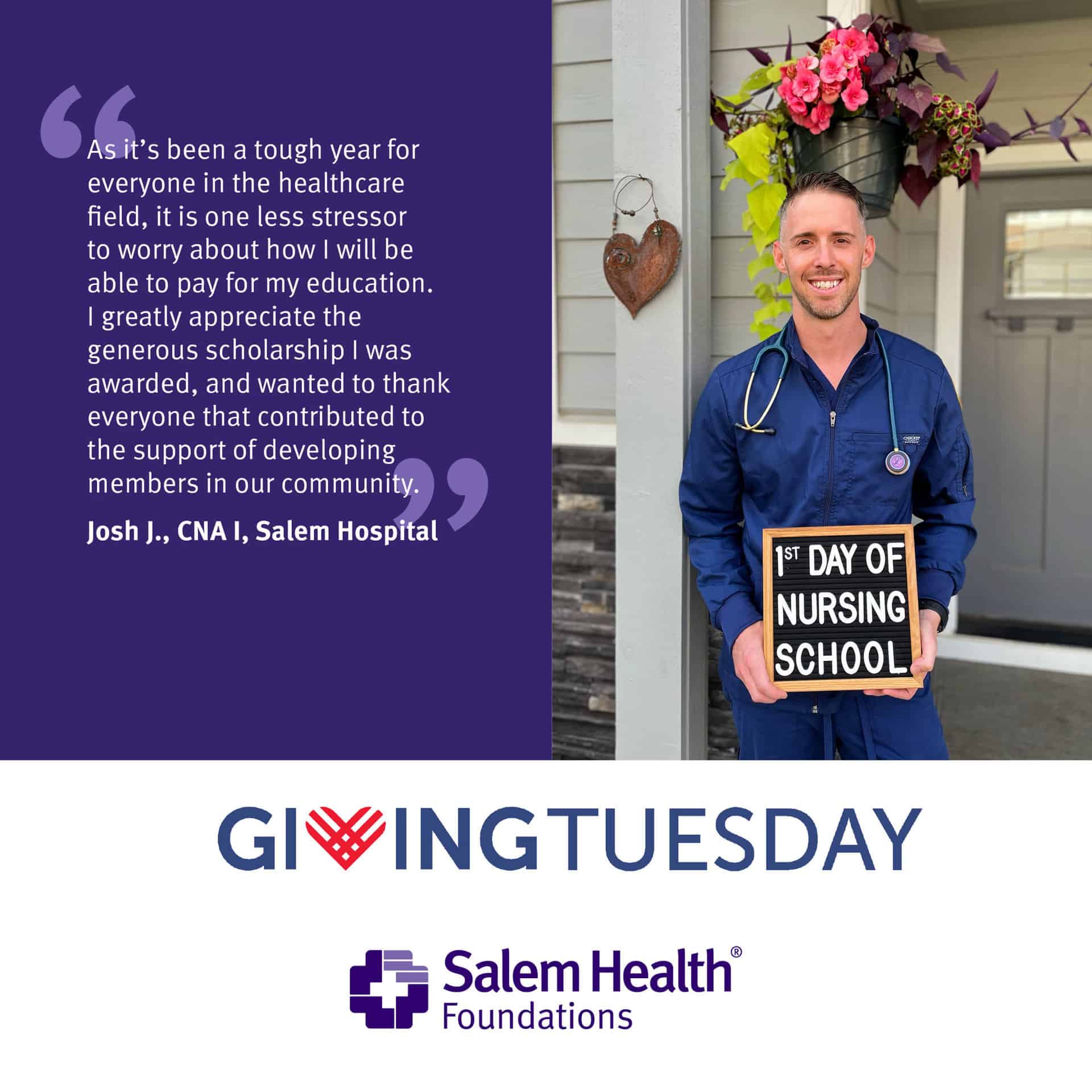 Giving Tuesday 2021 Scholarship Spotlight – Salem Health Foundation